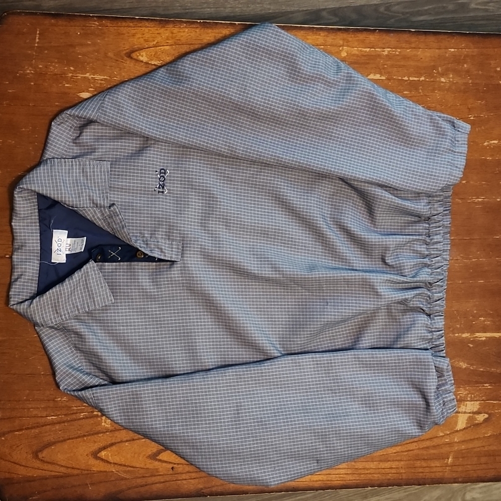 Vintage Izod Windbreaker LARGE golf